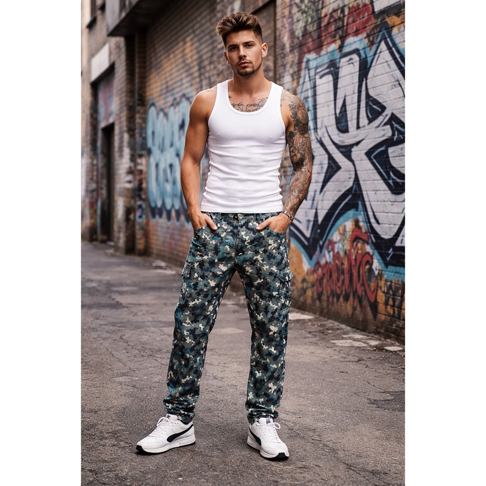 Men's Jordan‎ Craig Cool-toned Camo Cargo Pants Size 38x32